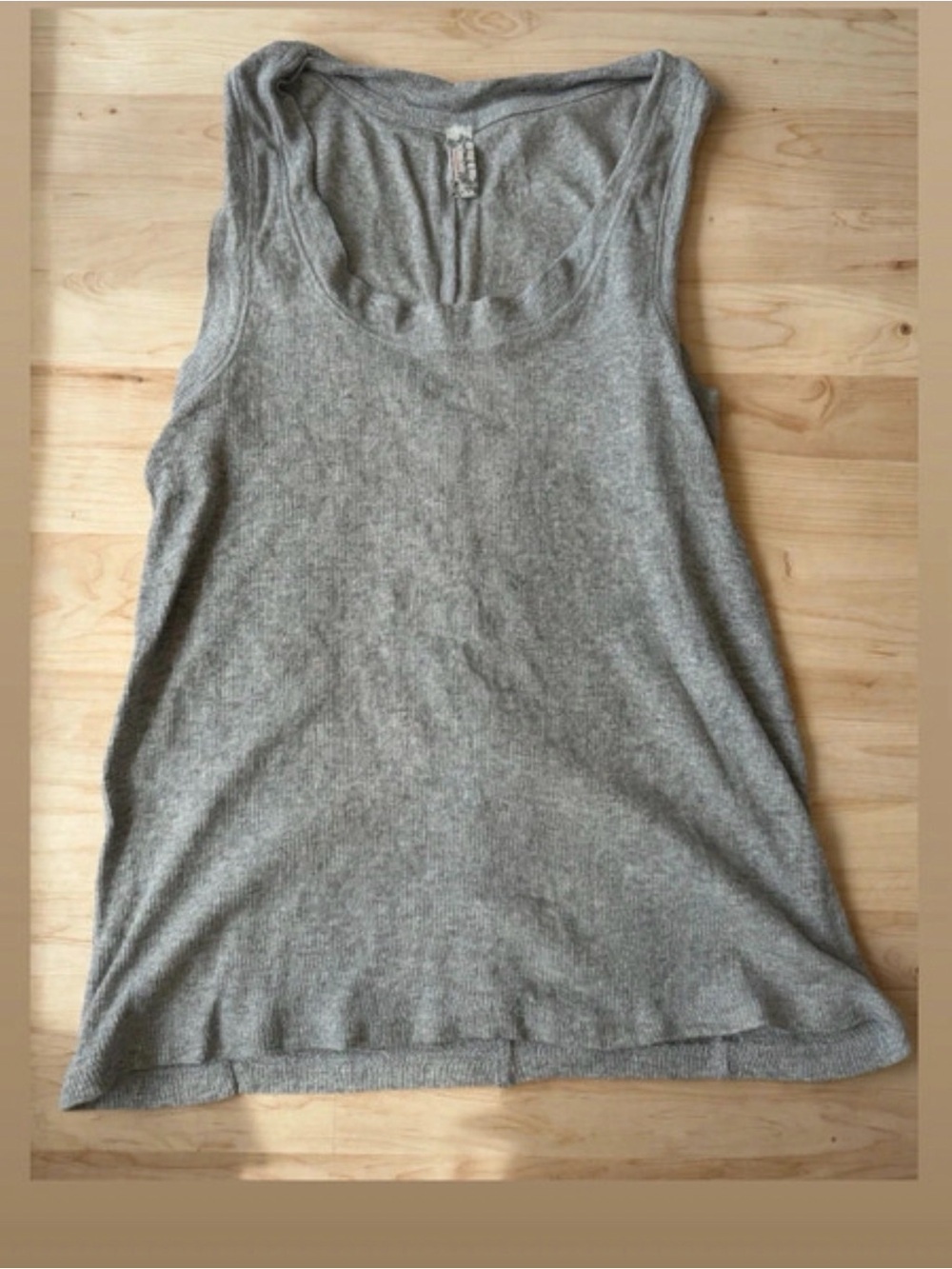 Women's Gray Knit Tank Top